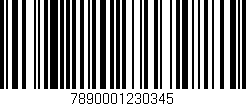 Código de barras (EAN, GTIN, SKU, ISBN): '7890001230345'