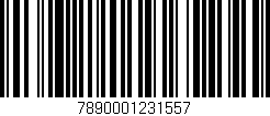 Código de barras (EAN, GTIN, SKU, ISBN): '7890001231557'