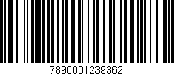 Código de barras (EAN, GTIN, SKU, ISBN): '7890001239362'