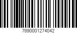 Código de barras (EAN, GTIN, SKU, ISBN): '7890001274042'