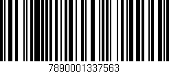 Código de barras (EAN, GTIN, SKU, ISBN): '7890001337563'