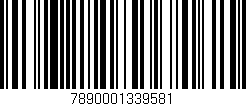 Código de barras (EAN, GTIN, SKU, ISBN): '7890001339581'