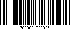 Código de barras (EAN, GTIN, SKU, ISBN): '7890001339826'