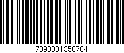 Código de barras (EAN, GTIN, SKU, ISBN): '7890001358704'