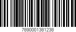 Código de barras (EAN, GTIN, SKU, ISBN): '7890001381238'