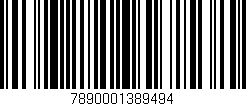 Código de barras (EAN, GTIN, SKU, ISBN): '7890001389494'