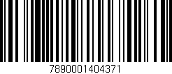 Código de barras (EAN, GTIN, SKU, ISBN): '7890001404371'
