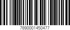 Código de barras (EAN, GTIN, SKU, ISBN): '7890001450477'