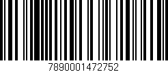 Código de barras (EAN, GTIN, SKU, ISBN): '7890001472752'