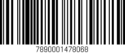 Código de barras (EAN, GTIN, SKU, ISBN): '7890001478068'