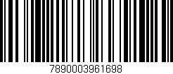 Código de barras (EAN, GTIN, SKU, ISBN): '7890003961698'