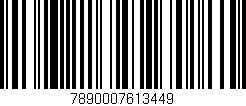 Código de barras (EAN, GTIN, SKU, ISBN): '7890007613449'