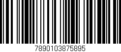 Código de barras (EAN, GTIN, SKU, ISBN): '7890103875895'