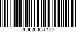 Código de barras (EAN, GTIN, SKU, ISBN): '7890203040193'