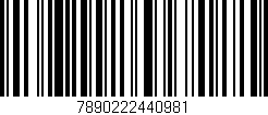 Código de barras (EAN, GTIN, SKU, ISBN): '7890222440981'