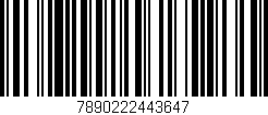 Código de barras (EAN, GTIN, SKU, ISBN): '7890222443647'