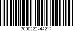 Código de barras (EAN, GTIN, SKU, ISBN): '7890222444217'