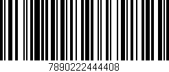 Código de barras (EAN, GTIN, SKU, ISBN): '7890222444408'