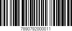 Código de barras (EAN, GTIN, SKU, ISBN): '7890792000011'