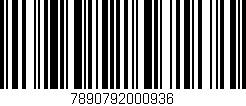 Código de barras (EAN, GTIN, SKU, ISBN): '7890792000936'