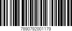 Código de barras (EAN, GTIN, SKU, ISBN): '7890792001179'