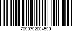 Código de barras (EAN, GTIN, SKU, ISBN): '7890792004590'