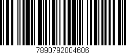 Código de barras (EAN, GTIN, SKU, ISBN): '7890792004606'