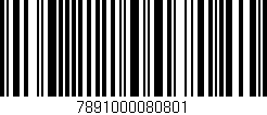 Código de barras (EAN, GTIN, SKU, ISBN): '7891000080801'