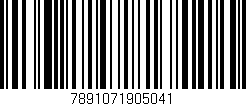Código de barras (EAN, GTIN, SKU, ISBN): '7891071905041'