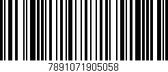 Código de barras (EAN, GTIN, SKU, ISBN): '7891071905058'