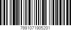 Código de barras (EAN, GTIN, SKU, ISBN): '7891071905201'