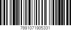 Código de barras (EAN, GTIN, SKU, ISBN): '7891071905331'