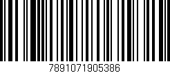 Código de barras (EAN, GTIN, SKU, ISBN): '7891071905386'