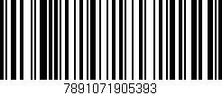 Código de barras (EAN, GTIN, SKU, ISBN): '7891071905393'