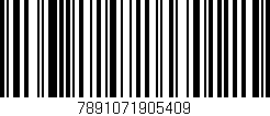 Código de barras (EAN, GTIN, SKU, ISBN): '7891071905409'