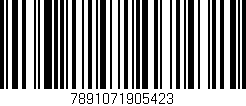 Código de barras (EAN, GTIN, SKU, ISBN): '7891071905423'