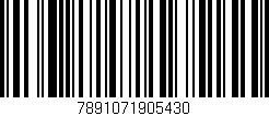Código de barras (EAN, GTIN, SKU, ISBN): '7891071905430'