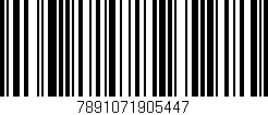 Código de barras (EAN, GTIN, SKU, ISBN): '7891071905447'