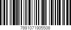 Código de barras (EAN, GTIN, SKU, ISBN): '7891071905508'