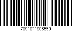 Código de barras (EAN, GTIN, SKU, ISBN): '7891071905553'