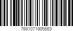Código de barras (EAN, GTIN, SKU, ISBN): '7891071905683'