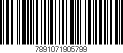 Código de barras (EAN, GTIN, SKU, ISBN): '7891071905799'
