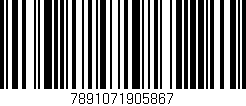 Código de barras (EAN, GTIN, SKU, ISBN): '7891071905867'