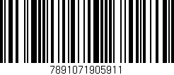 Código de barras (EAN, GTIN, SKU, ISBN): '7891071905911'