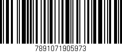 Código de barras (EAN, GTIN, SKU, ISBN): '7891071905973'