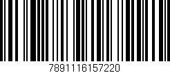 Código de barras (EAN, GTIN, SKU, ISBN): '7891116157220'