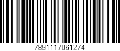 Código de barras (EAN, GTIN, SKU, ISBN): '7891117061274'
