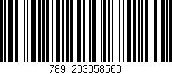 Código de barras (EAN, GTIN, SKU, ISBN): '7891203058560'
