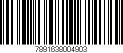 Código de barras (EAN, GTIN, SKU, ISBN): '7891638004903'