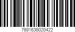 Código de barras (EAN, GTIN, SKU, ISBN): '7891638020422'